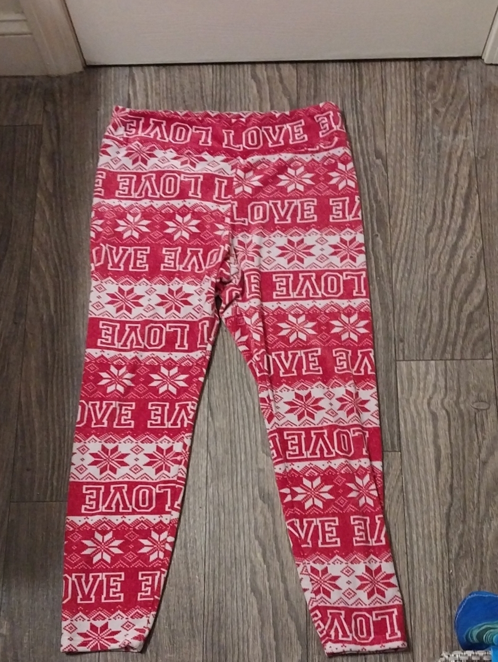 Red 'LOVE' Pattern Sleepwear -xl